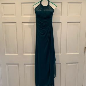 David’s Bridal teal bridesmaid dress - size 2